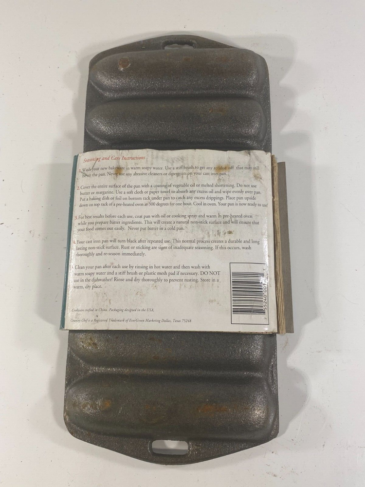 Country Chef Cast Iron Corn Bread Pan Corn Cob Shape