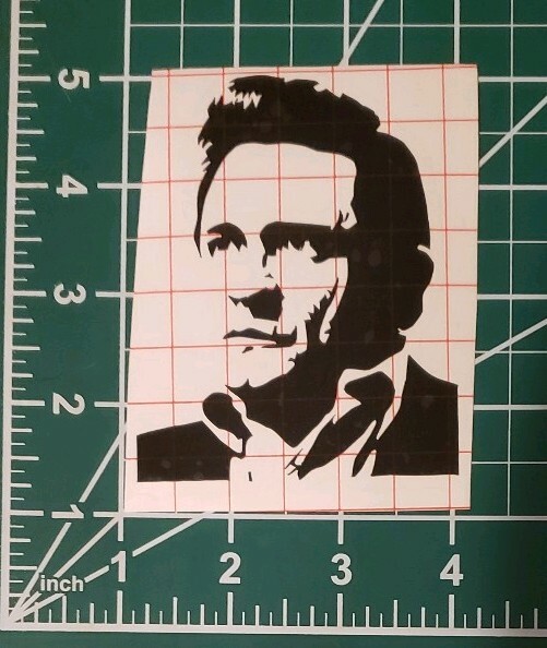 Johnny Cash vinyl decal