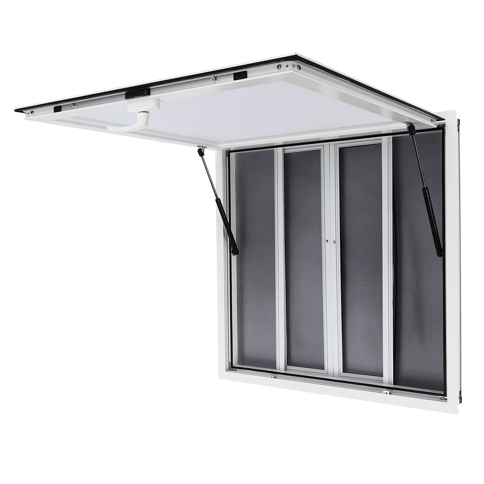 36"L x 36"W Concession Stand Serving Window Food Truck Service Awning w/ Hooks