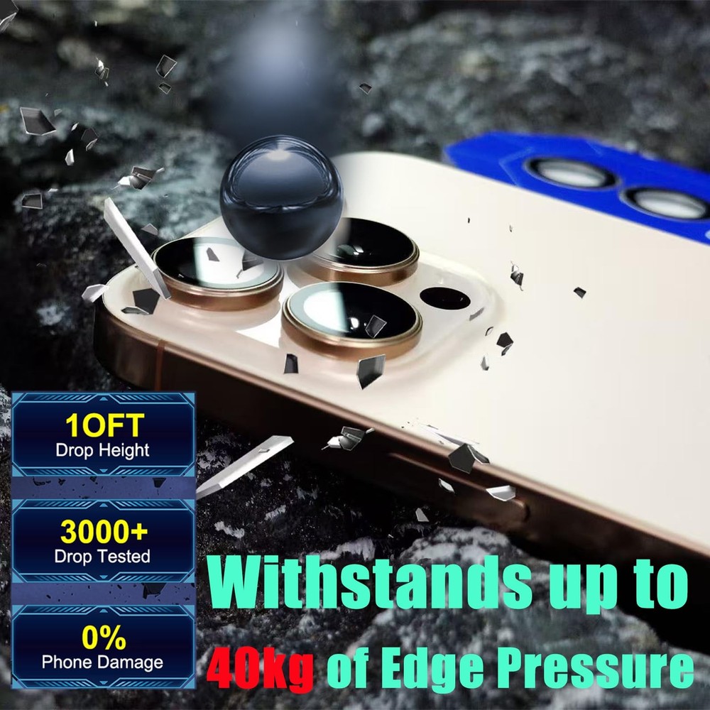 AFENGBOX 2 Pack Camera Lens Protector iPhone 17 Pro/iPhone 17 Pro Max, Black