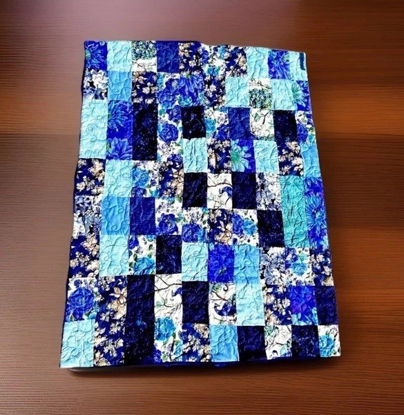 Handmade Patchwork Quilt 53” L x 41” W