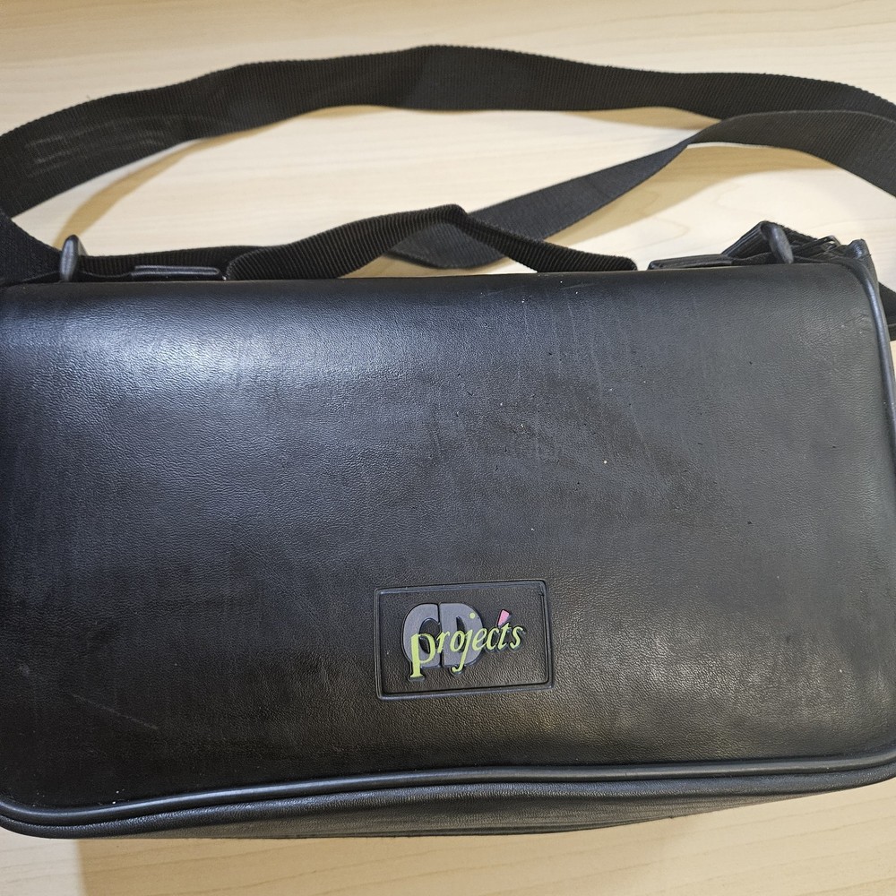 Vintage CD Projects CD Case Holder Storage Black 11.75x6.75"