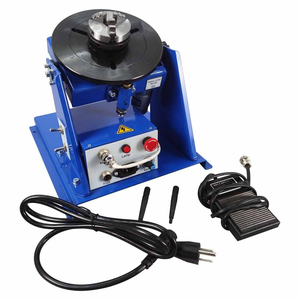 110V 65mm Chuck Welding Positioner Rotatable Stepless Speed Regulating Positione