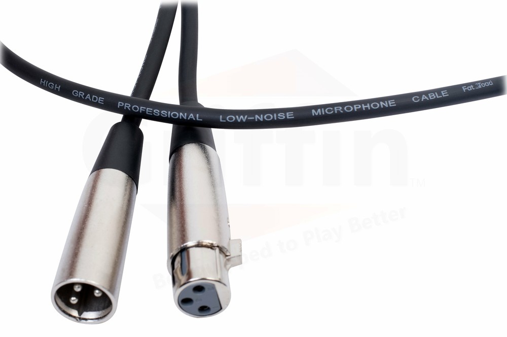 XLR Microphone Cable FAT TOAD | 20ft Professional Pro Audio Mic Cord Extension