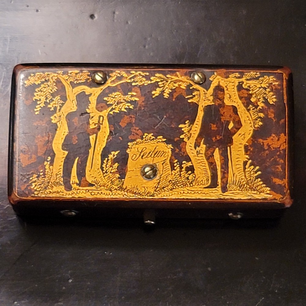 German Bakelite WW1 Gilt Snuff Box