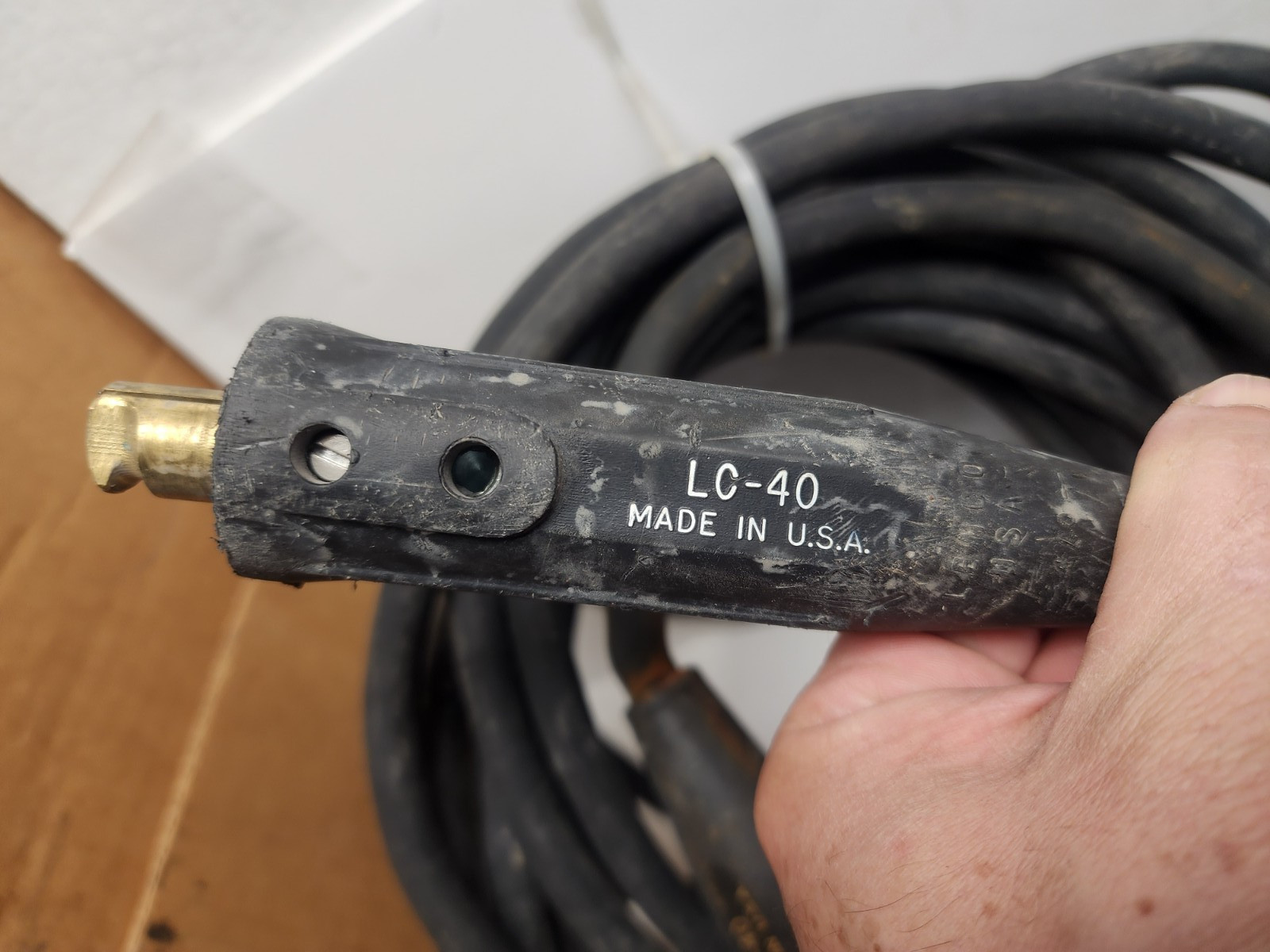 Toughflex 1/0 AWG Welding Lead W/ Lenco LC40 Male/ Female Connectors 50' Cable