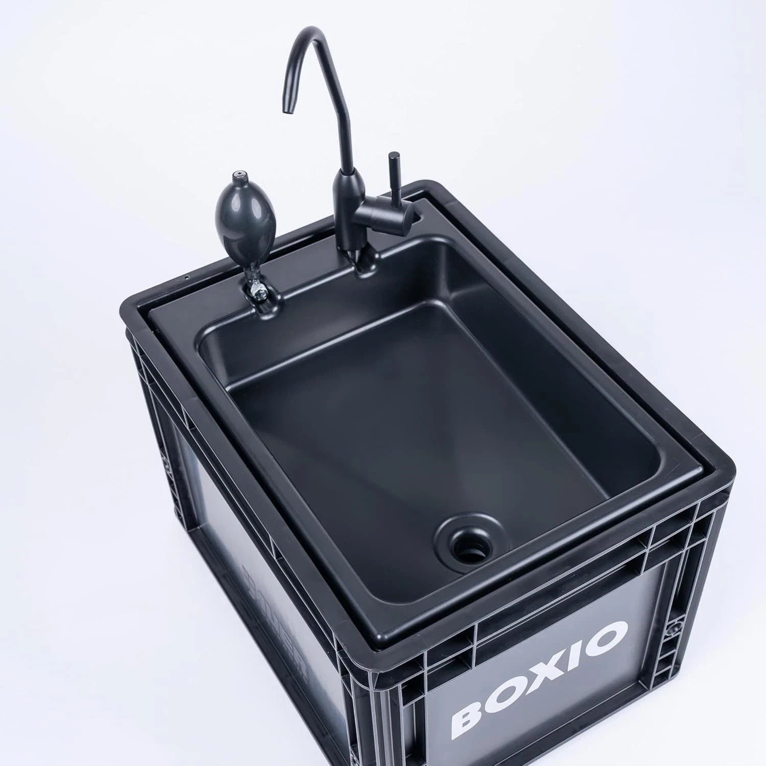 BOXIO Portable Sink Mobile Camping Wash Basin w/ Pump & 5L Tank Outdoor RV