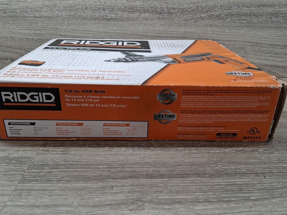 Ridgid R7111 1/2” Corded Variable Speed Drill (Used)?