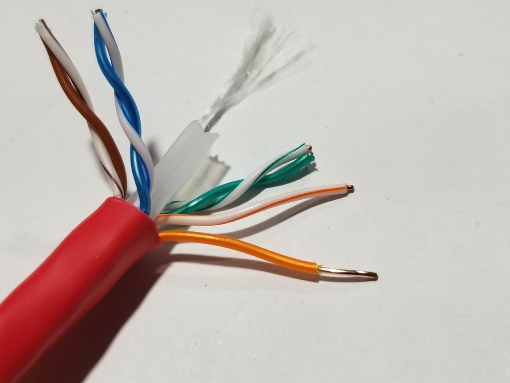Structured Cable Products/SCP CAT6-RD 23/4P Cat6E 550MHz Network Riser Red/100ft