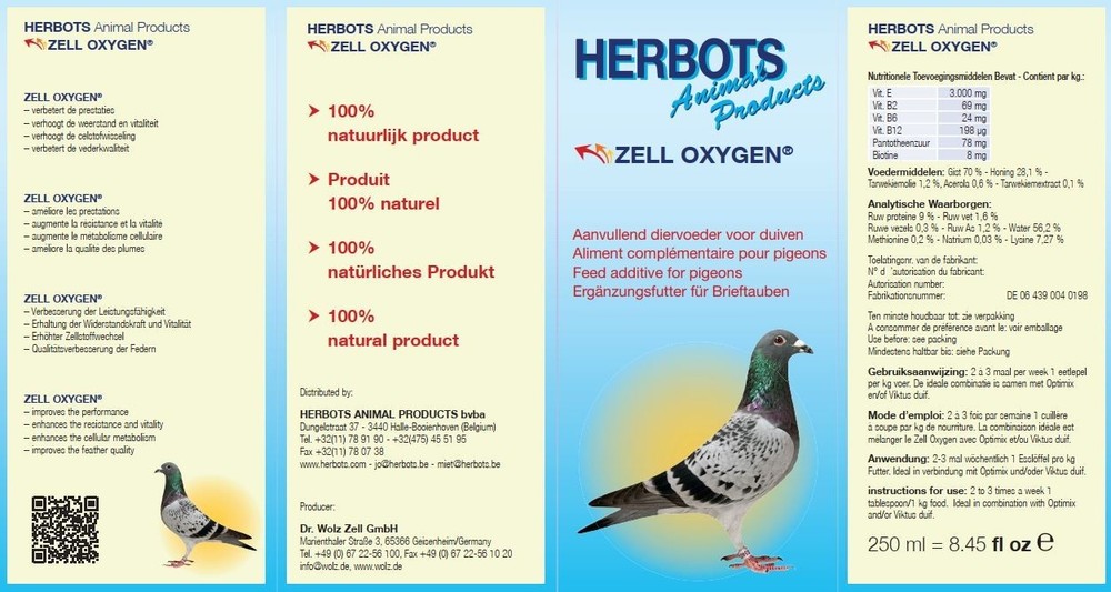 Herbots Zell Oxygen 250ml