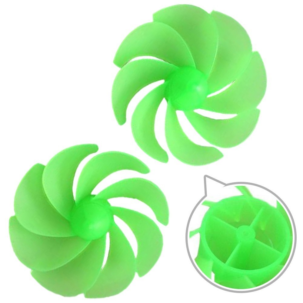 For DC Motor Compatible 8 Leaf Fan Blades 2pcs for Wind Power Projects
