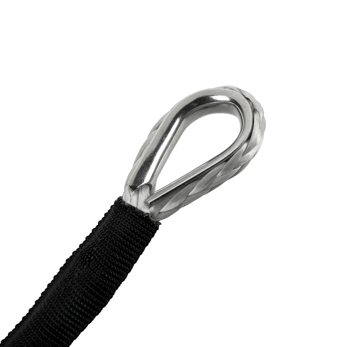 1/4"x50' 10000LBS Synthetic Winch Rope Line Recovery Cable 4WD ATV UTV Gray #UP