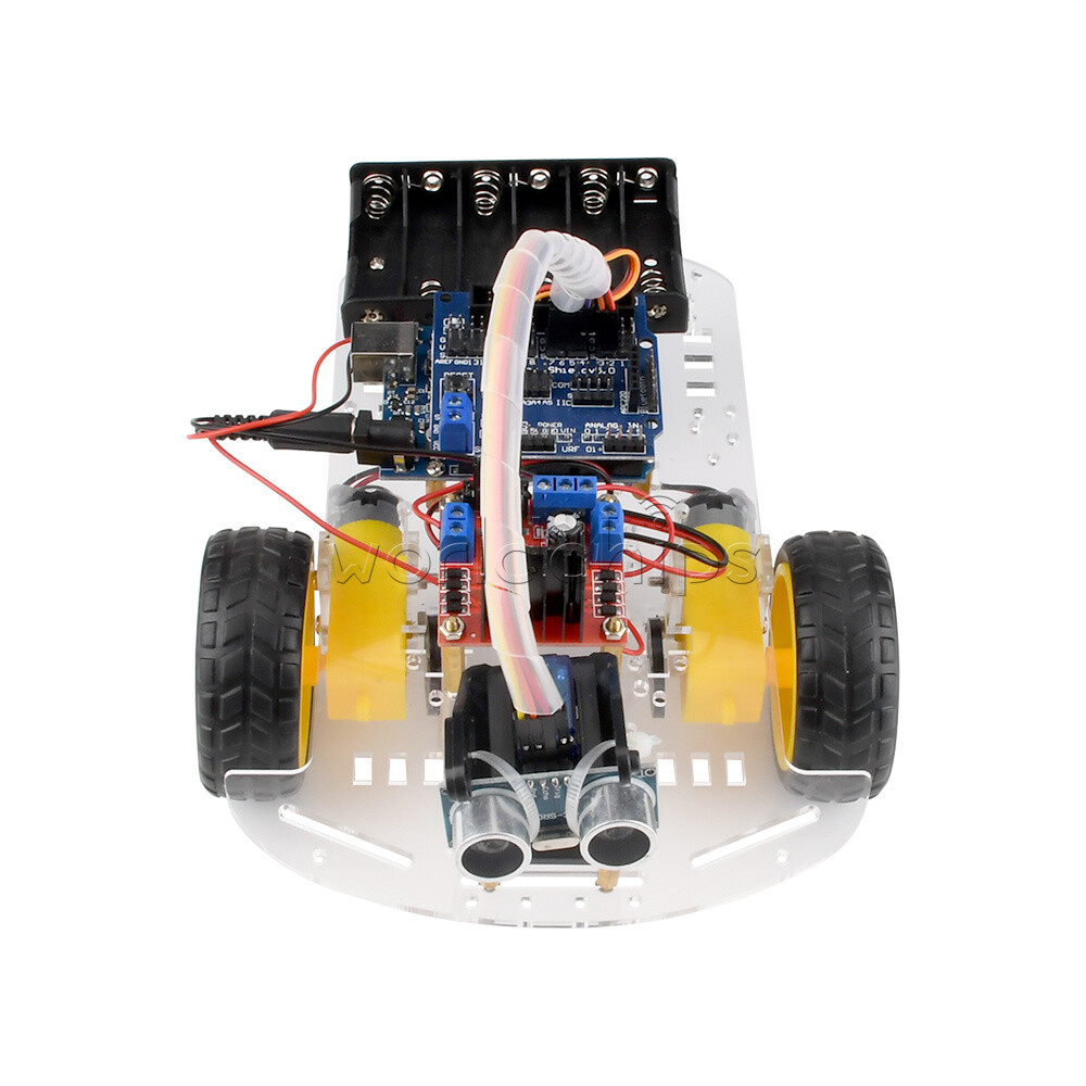 Avoidance Tracking Smart Robot Car Chassis Kit Ultrasonic Module For Arduino