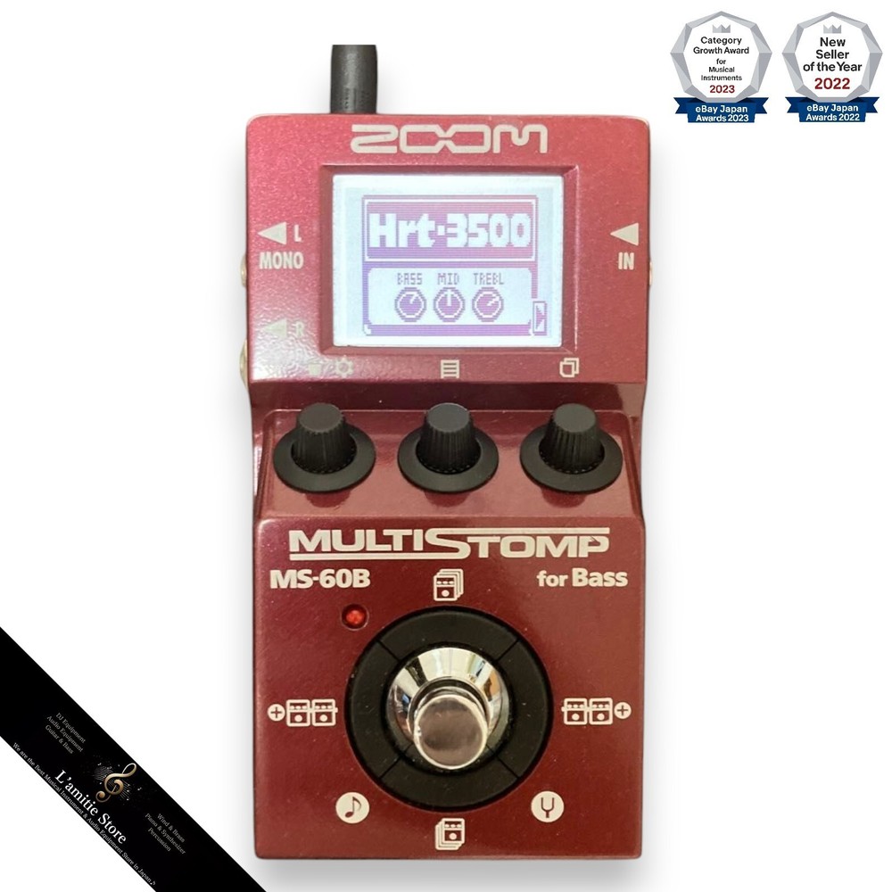 ZOOM MS-60B Multi-effector for bass Multi-Layer IR Multistomp Japan Used