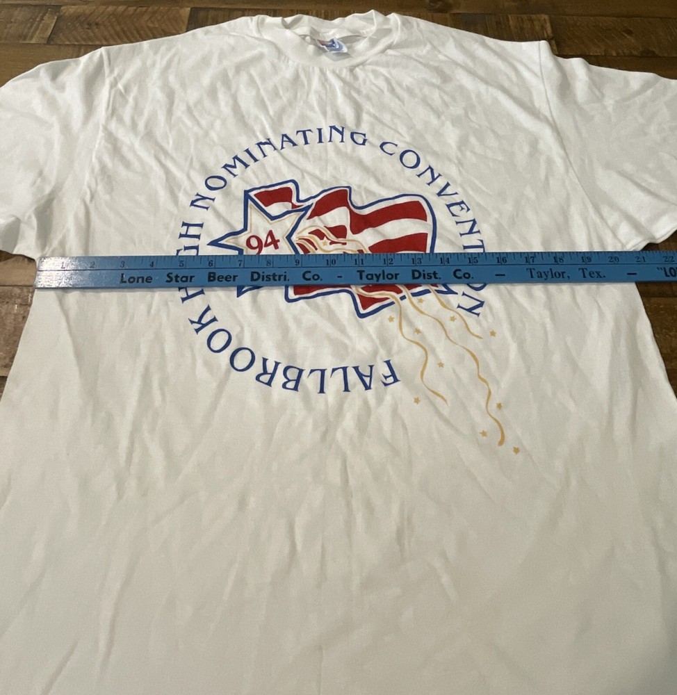 Fallbrook High Nomination Convention Single Stitch Men Size Large White