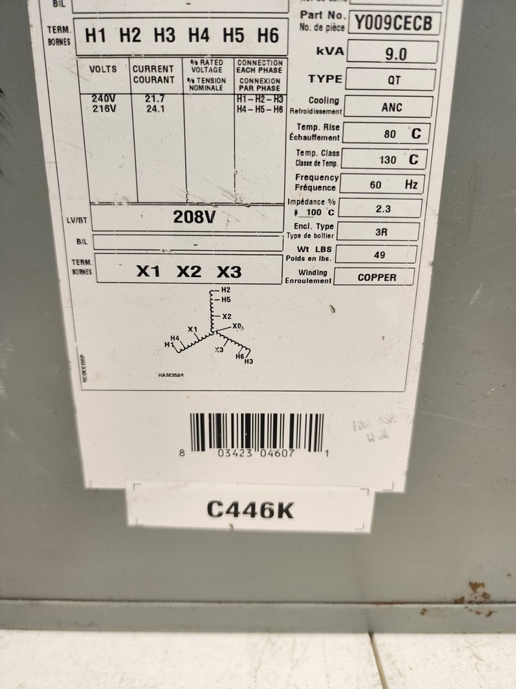 HAMMOND POWER SOLUTIONS Y006CECB / Y006CECB (USED)