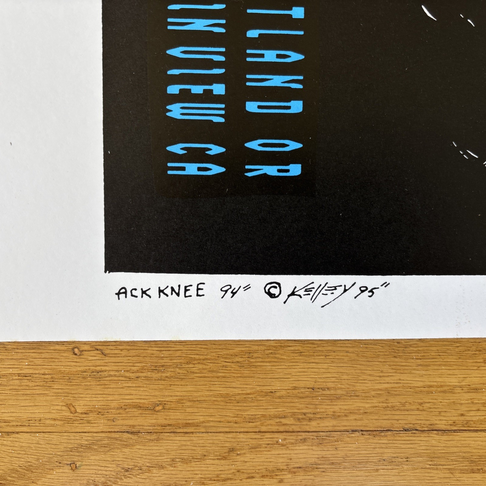 Grateful Dead 1995 Alton Kelley Uncut Variant 4 Venues