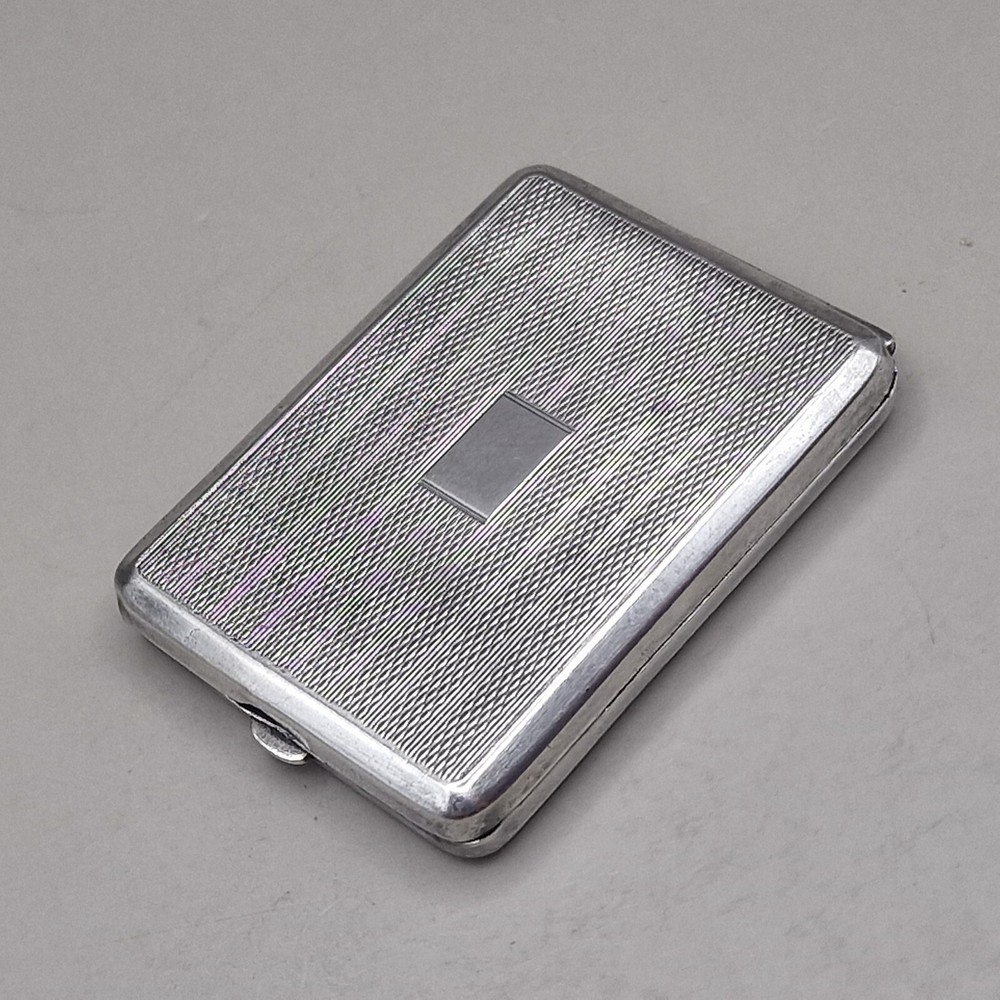 Sterling Silver Engine Turned Matchbook Case by Hasset & Harper Ltd 1938