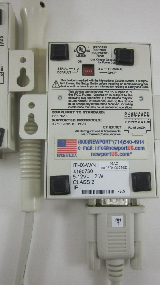 2 Omega iTHX-W i Server Temperature Dew Point Humidity, EIS-W Working Pulls