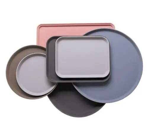 Cambro 1014CT 12 ea. - 10-5/8"x13-3/4" Rectangular CamTread Serving Tray