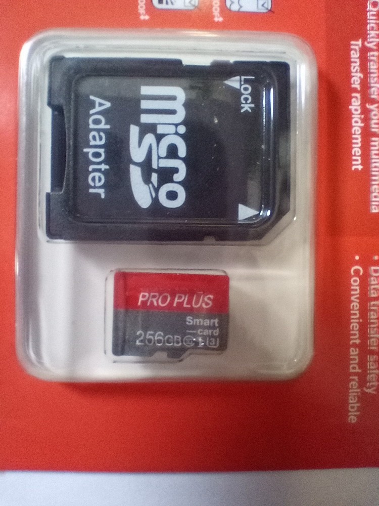Micro SD Card 256GB High Speed/ High Performance Memory Cards w Adapter