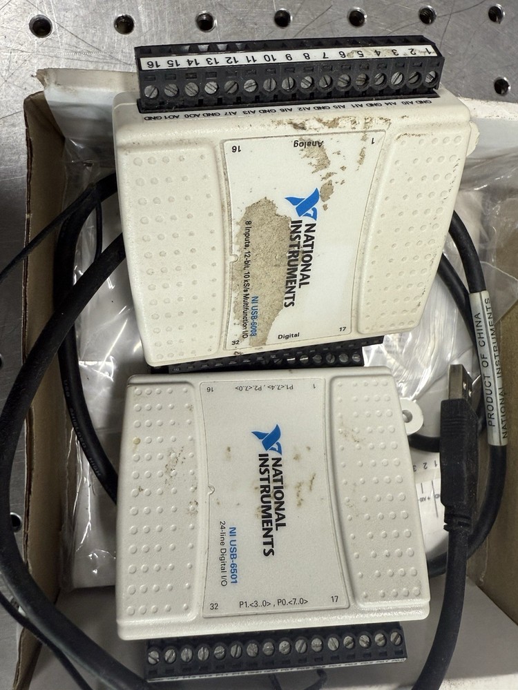 National Instruments NI USB-6008 & USB-6501 DAQ Modules Tested Working