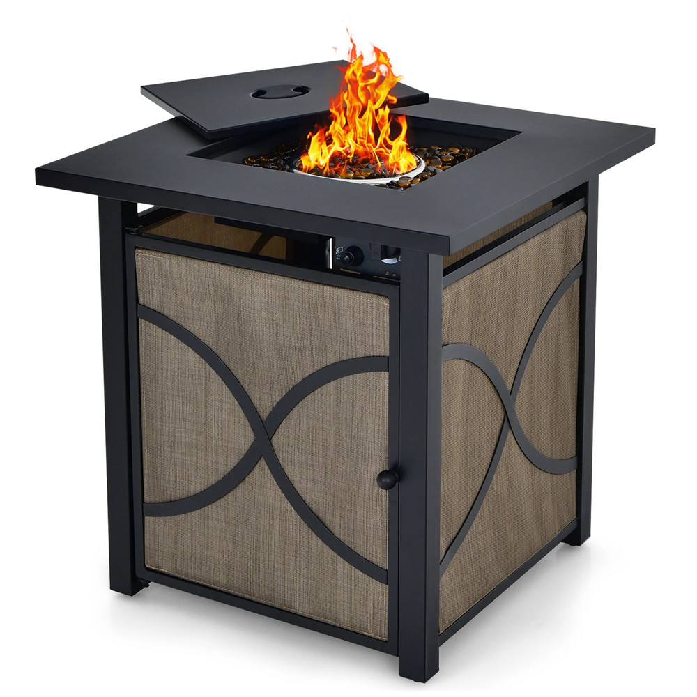 25'' Gas Fire Pit Table 40,000 BTU Propane Fire Pit Table W/ CSA Certification