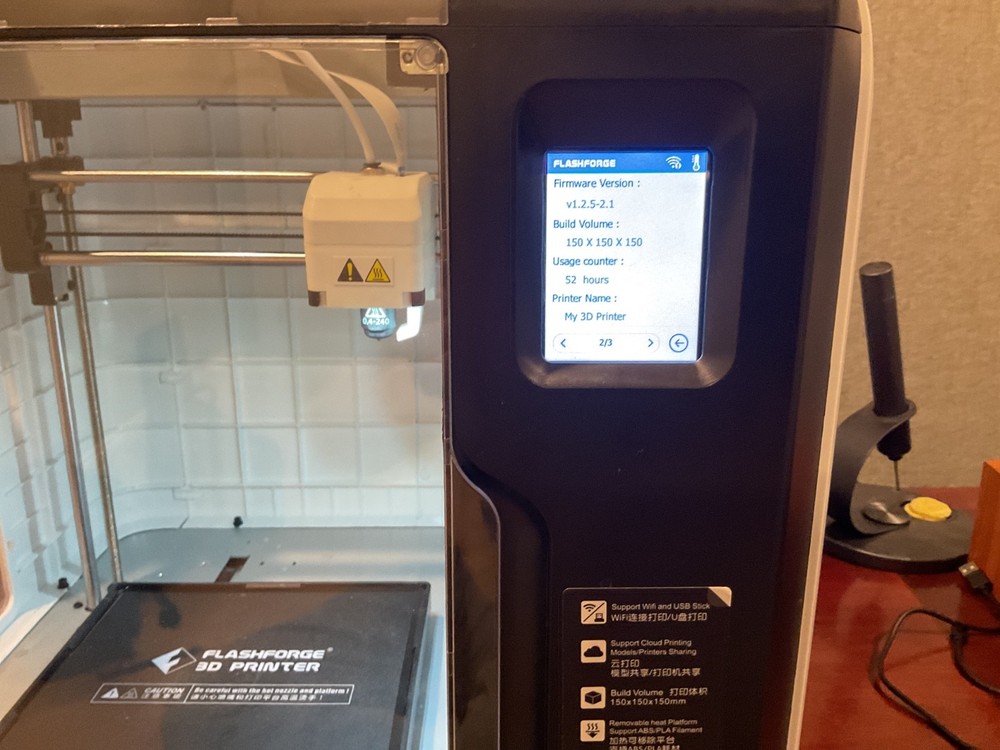 Flashforge Adventurer 3 3D Printer with Removable Nozzle - Black