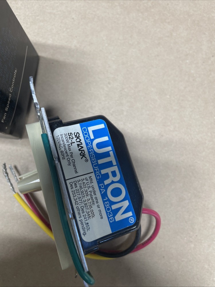 LUTRON ELECTRONICS INC S2-L-IV Lighting DUAL DIMMER IVERY