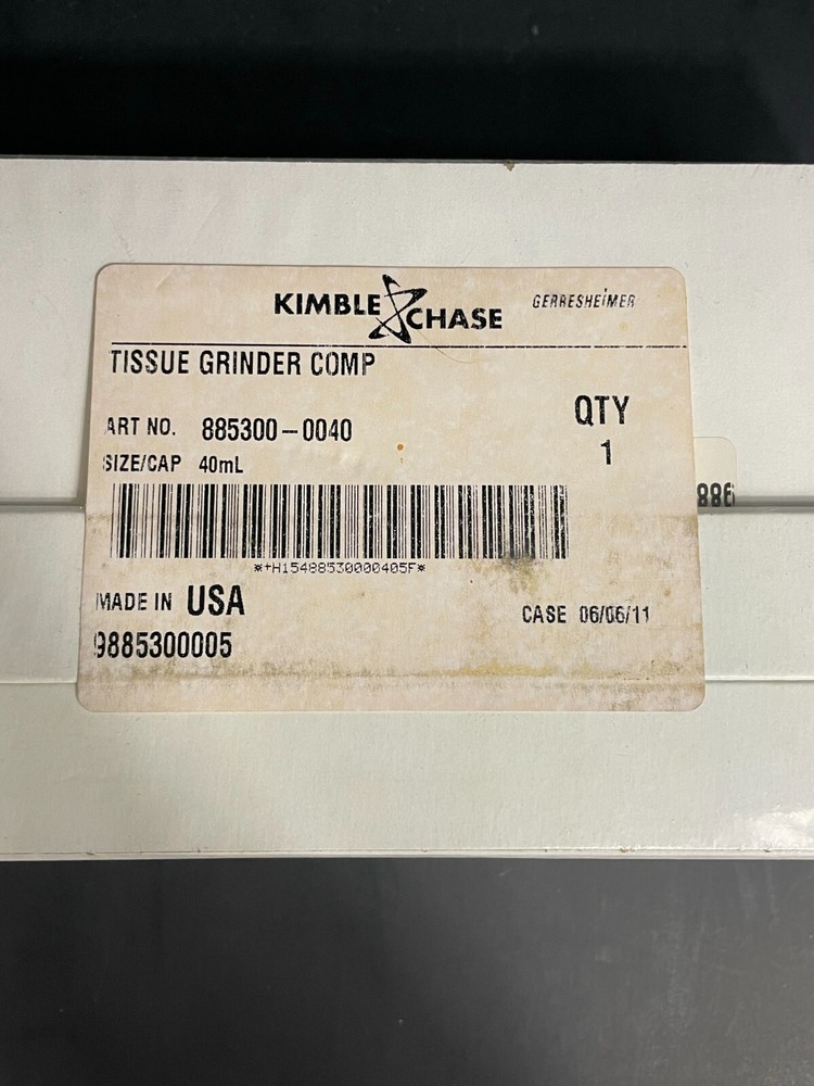 Kimble Chase Tissue Grinder 40 ml Complete Set