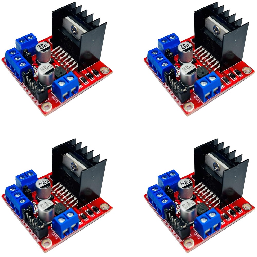 4 Pcs L298N Module Motor Driver For Arduino ESP32 ESP8266 Raspberry Pi