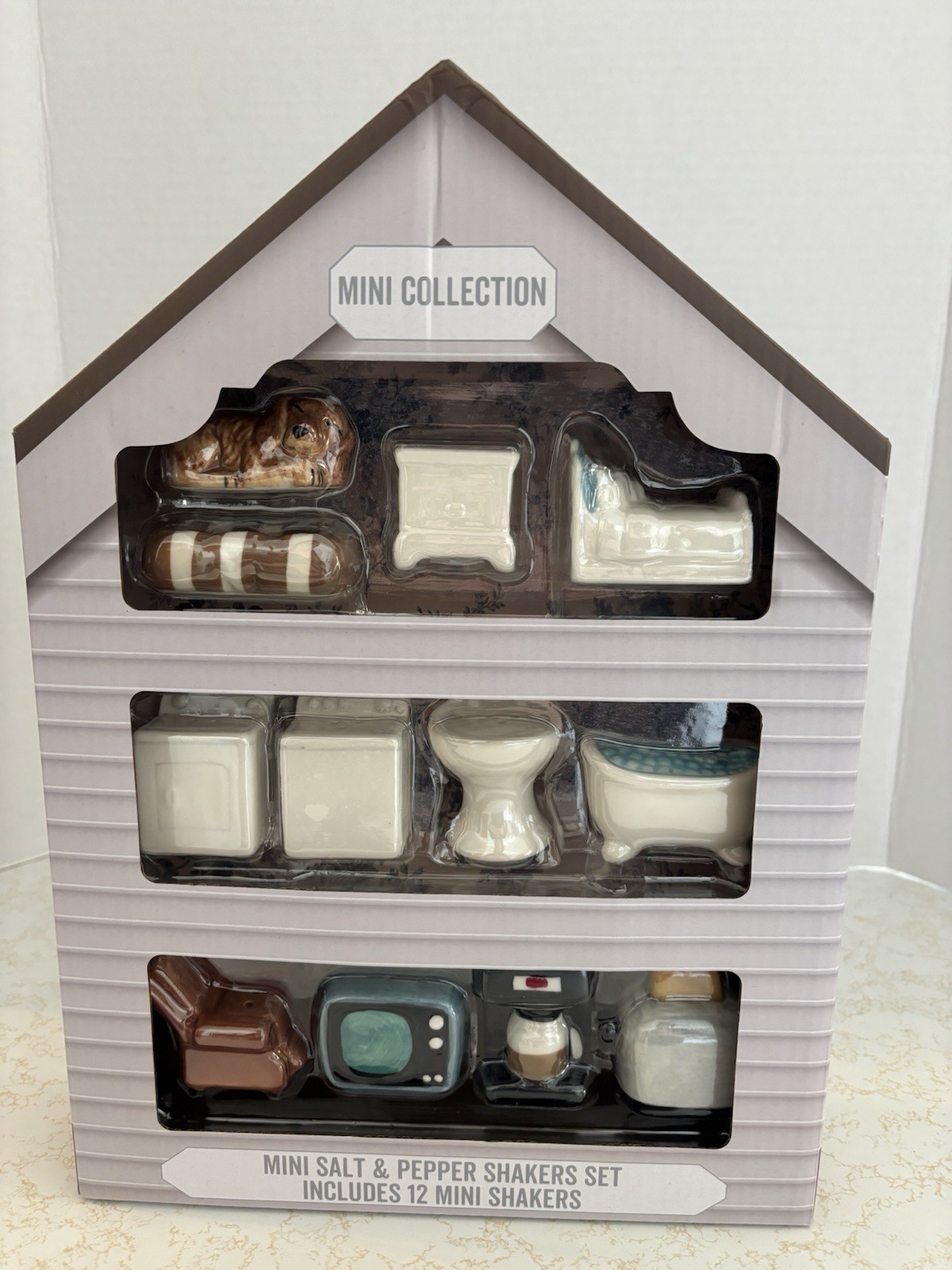 Cracker Barrel MINI Home Salt And Pepper Shaker Collection Set Of 12
