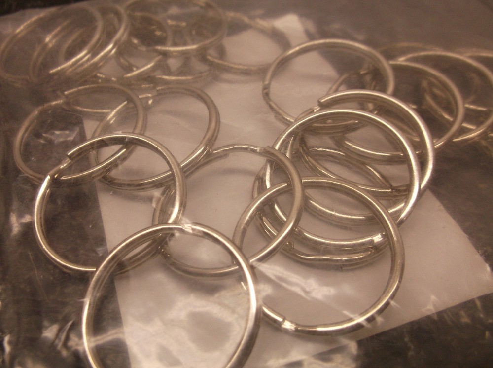 25pk 1" Key Rings  (A57)