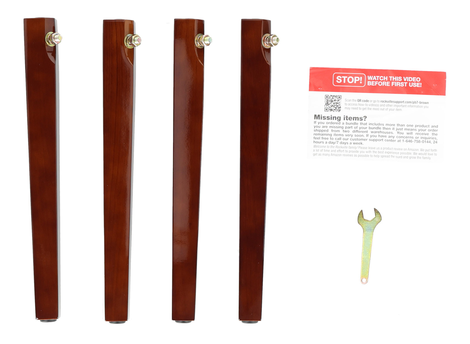 Rockville PB7 BROWN Premium Piano Bench w/Thailand Wood, Comfy Padding + Storage