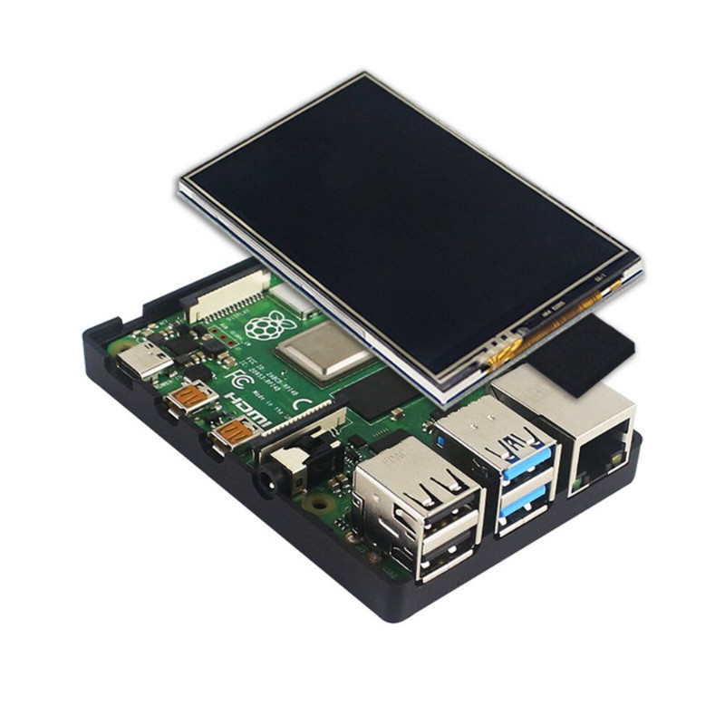 Host Pi 4B Ubuntu System With Case 3.5 Inch Kali Linux System LCD Display 2023