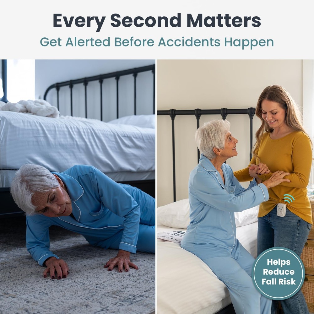 ** NEW Elderly Bed Alarm | Wireless Sensor Pad | Fall Prevention | Pager Alert