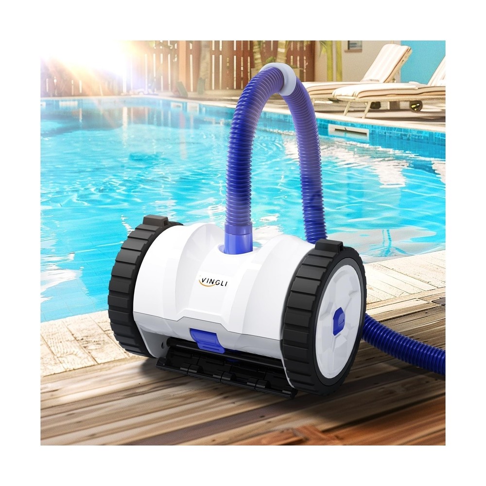Automatic Pool Vacuum Suction Side Wall Climbing 40ft Hose For Inground Pools