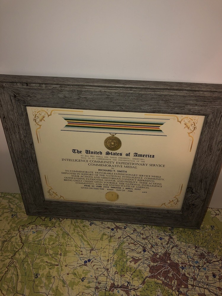 INTELLIGENCE COMMUNITY - EXPEDITIONARY SERVICE COMMEMORATIVE CERTIFICATE Type-1