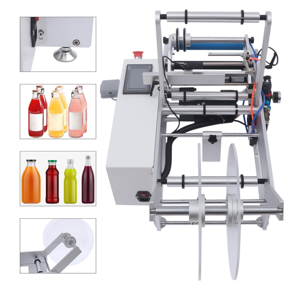 LT-190 Desktop Automatic Round Bottle High Speed Labeling Machine 110V