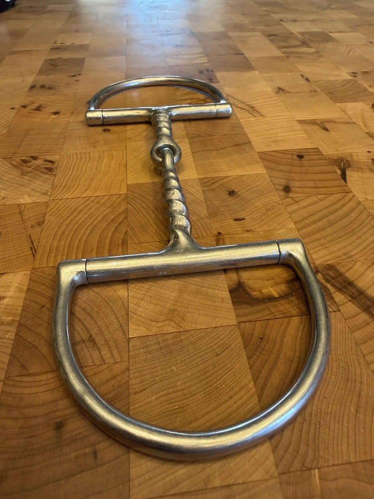 5” D-Ring Snaffle, Corkscrew Single Joint Mouthpiece