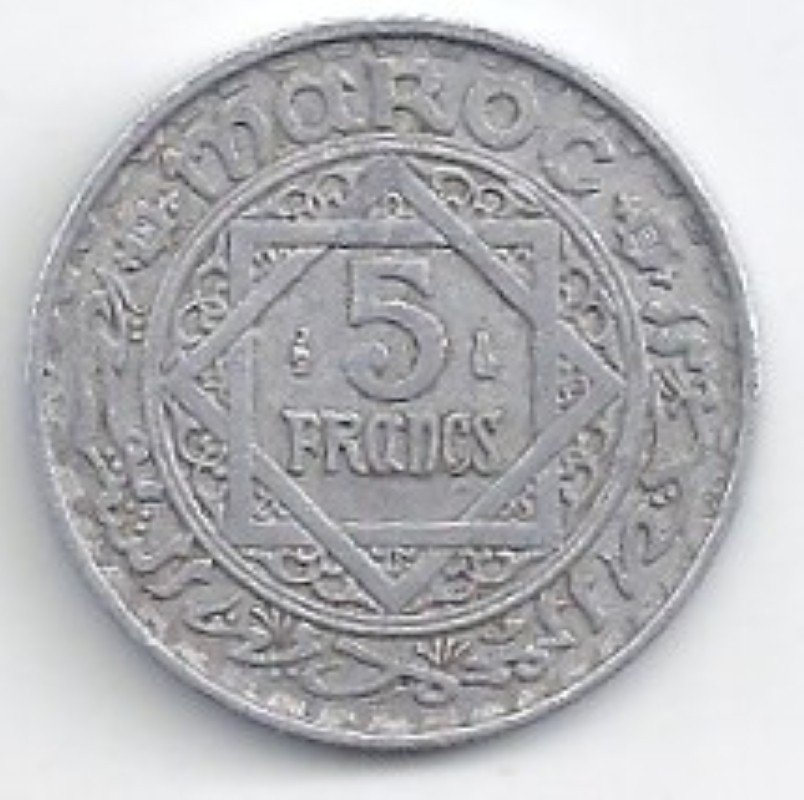 Morocco 5 Francs