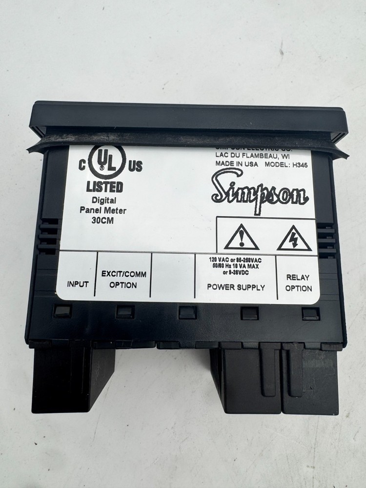 Simpson H335171021 Hawk 3 Digital Panel Meter/Controller (New! Open Box)