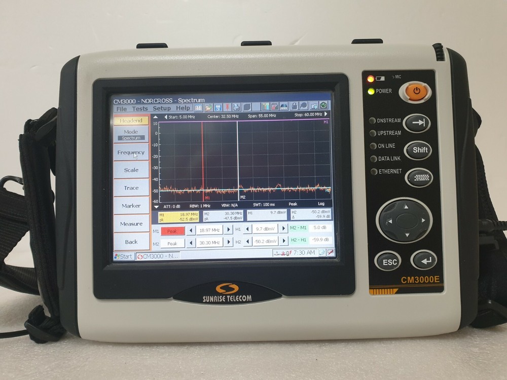 Cable Modem Network Analyzer Spectrum analyzer CM3000E w/ OPT.Docsis 3.0_QAM_RPG
