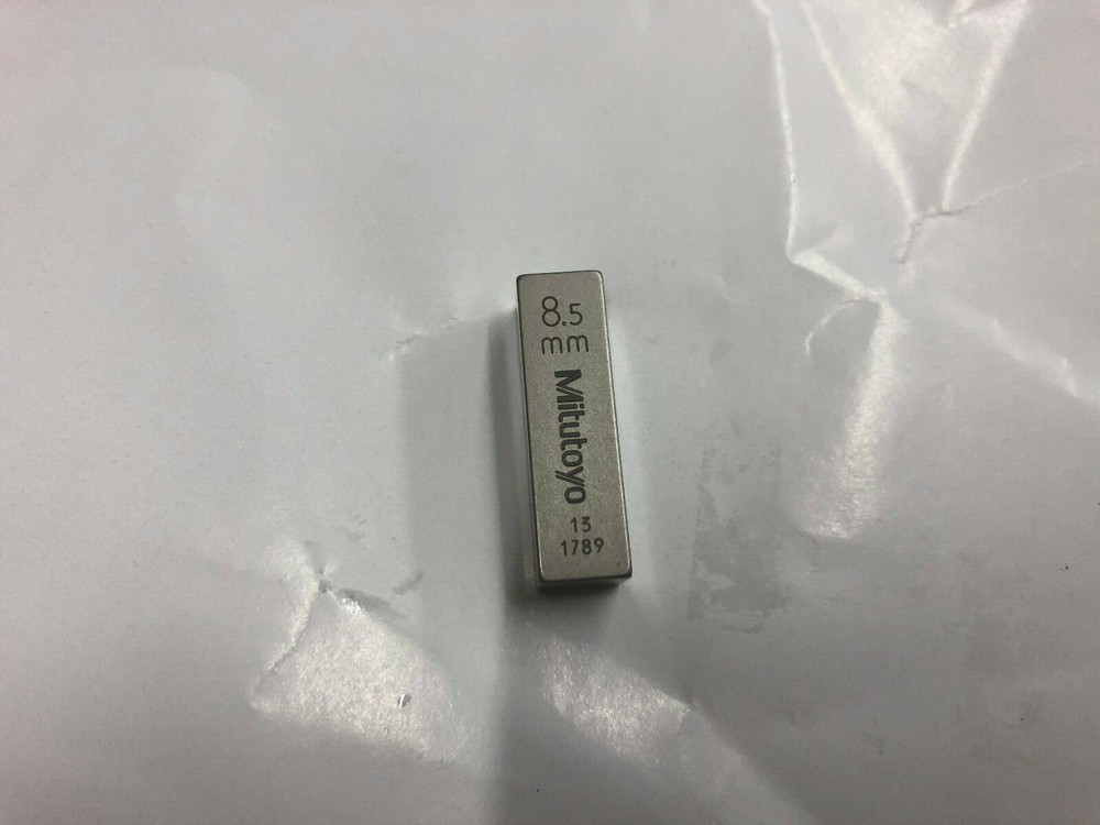 8.5mm Mitutoyo Steel Rectangular Gauge Gage Block