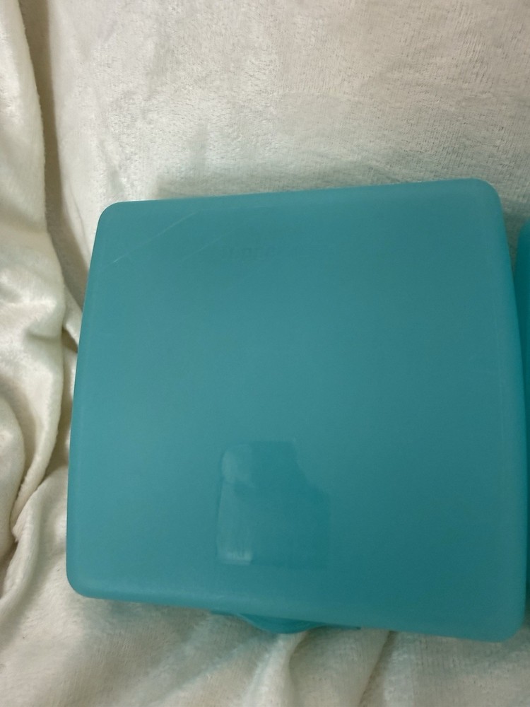 Tupperware Sandwich Keeper Reusable Containers 3 count With Attached Lid
