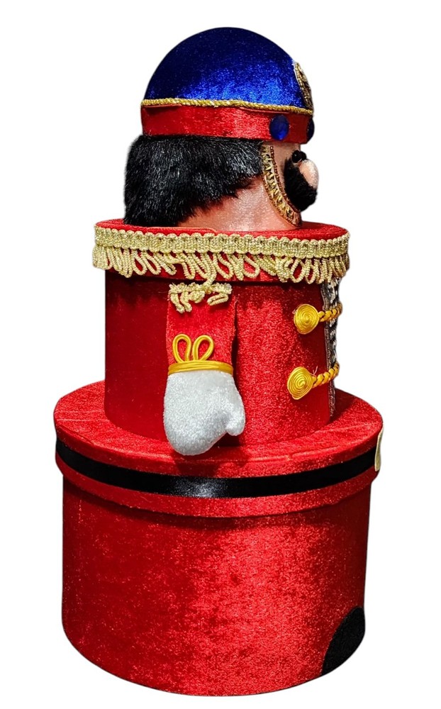 Rare Vintage Stackable Nutcracker Nesting Boxes 3 Tier Gift Holidays Christmas