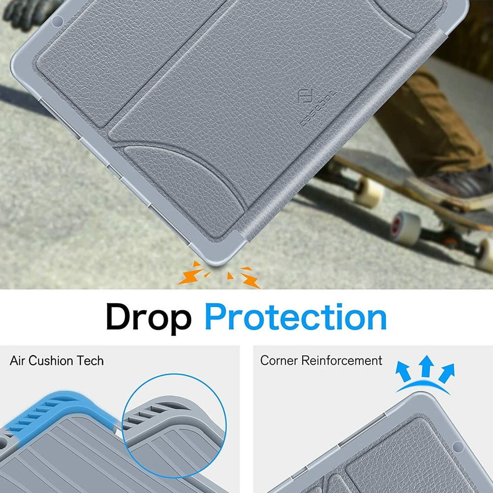 For iPad Pro 12.9" 6th Gen 2022 Multiple Angle Rugged Stand Case Soft Back Cover