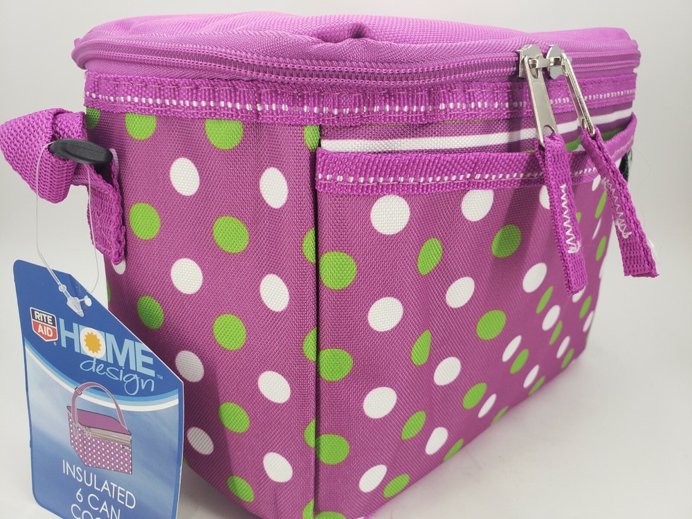 INSULATED 6 CAN COOLER COLLAPSIBLE ADJUSTABLE STRAP HEAVY INSULATION DURABLE