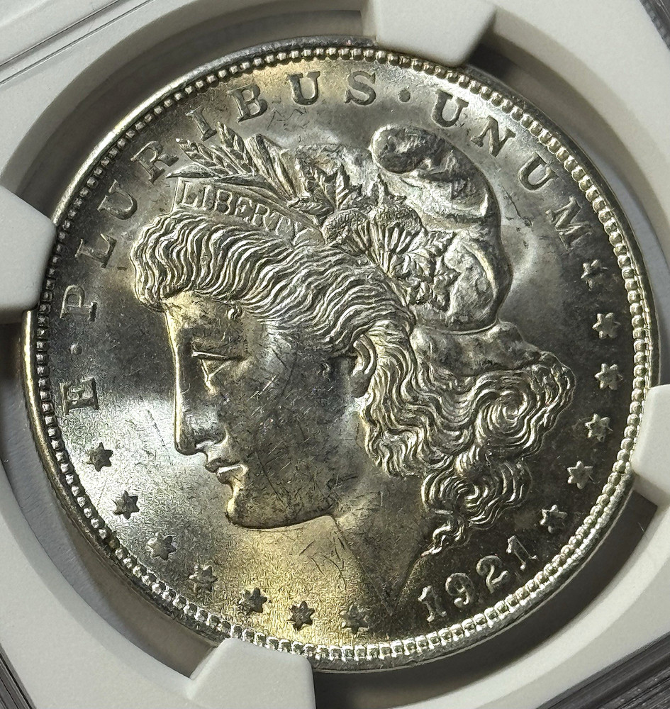 1921 Morgan Silver Dollar $1 | NGC MS63 | Final Year Issue | Choice Uncirculated
