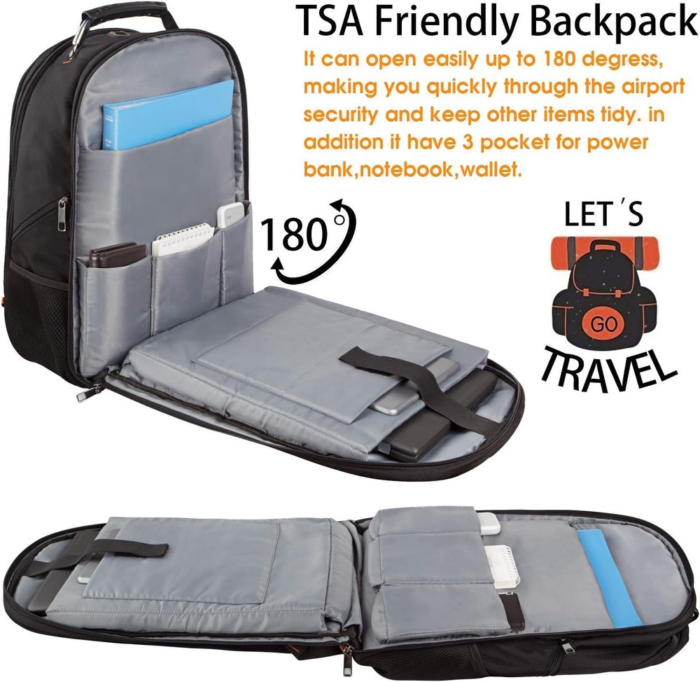 Extra Large Travel Laptop Backpack for 17" Laptops, TSA Friendly Tech Bag